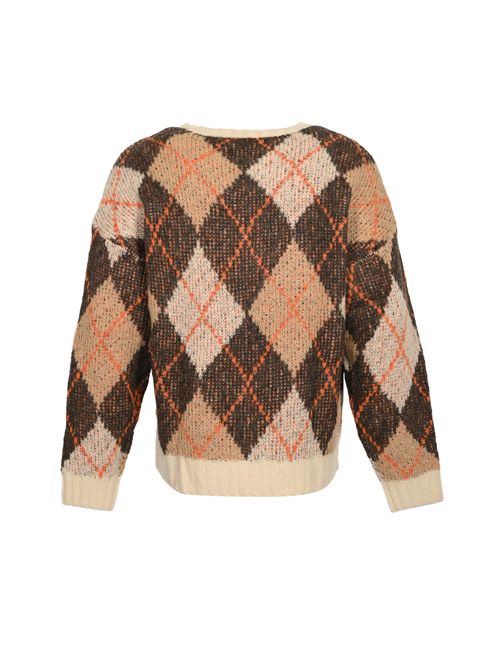 Maglione in misto lana jacquard con motivo argyle New York Capsule GIORGIO ARMANI | EM002500 AF19842F6001